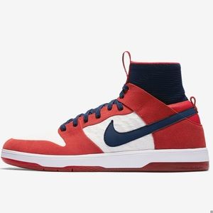 Nike SB Dunk High Elite
Red Navy White